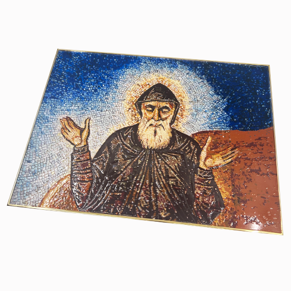 St Charbel Mosaic Plaque