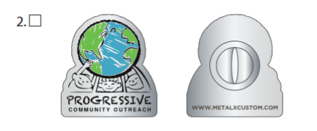 MX Lapel Pin for Progressive Community Outreach x10