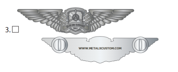 MX Pilot Wings for Sea Air Land Technologies x100