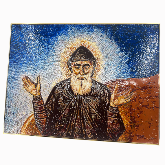 St Charbel Mosaic Plaque