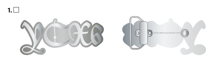 MX Sample Belt Buckle for Jordan Hillman x1