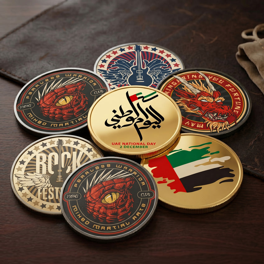 UV-Printed Single-Sided Coins