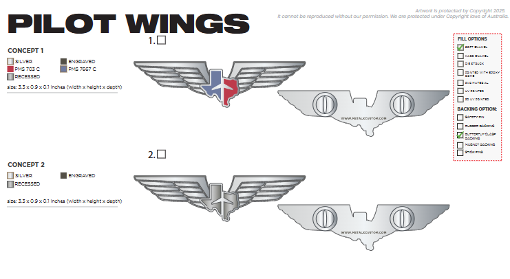 MX Pilot Wings for Royal Flight Club x10