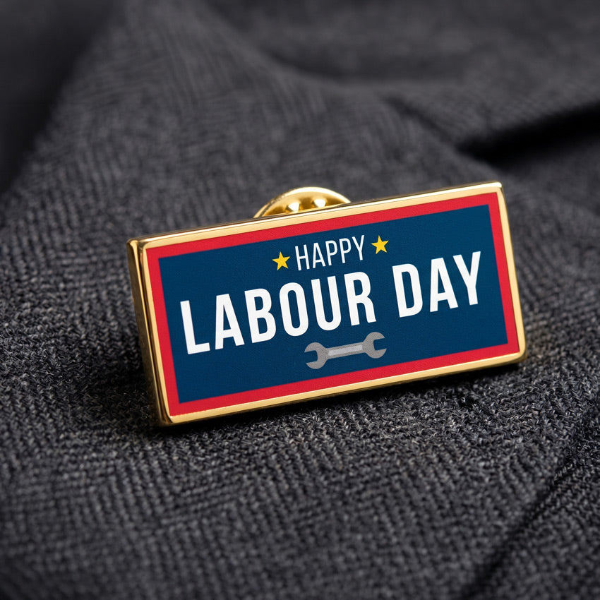 UV-Printed Rectangle Lapel Pins