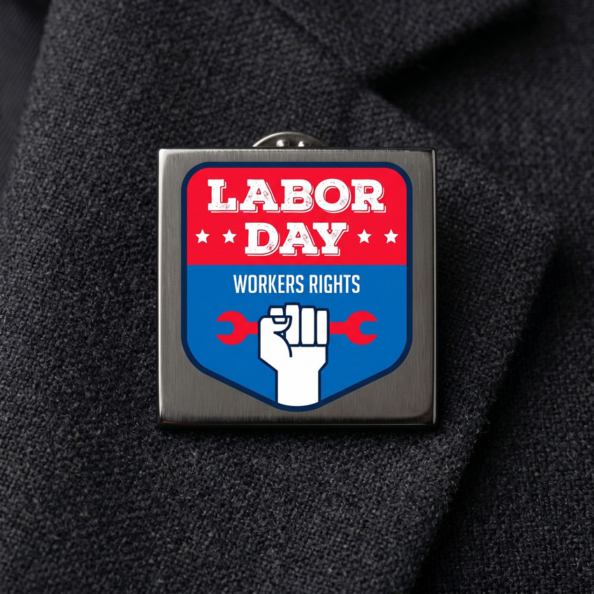 UV-Printed Square Lapel Pins