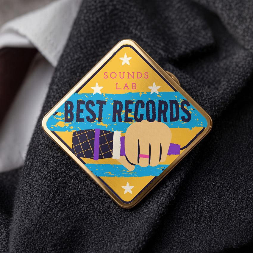 UV-Printed Square Lapel Pins