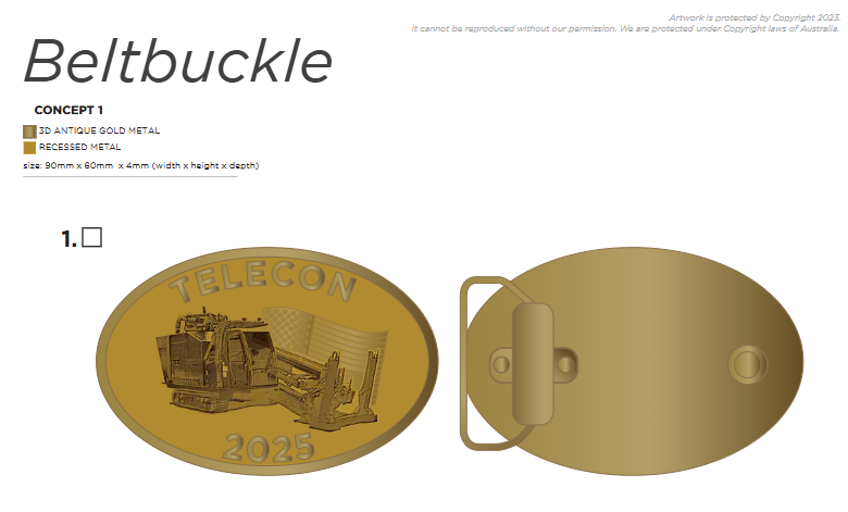 MX Belt Buckle for Telecon x20