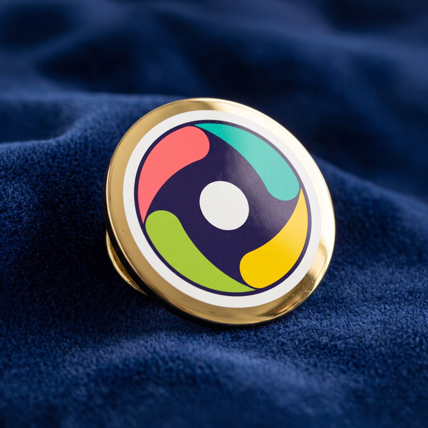 UV-Printed Round Lapel Pins